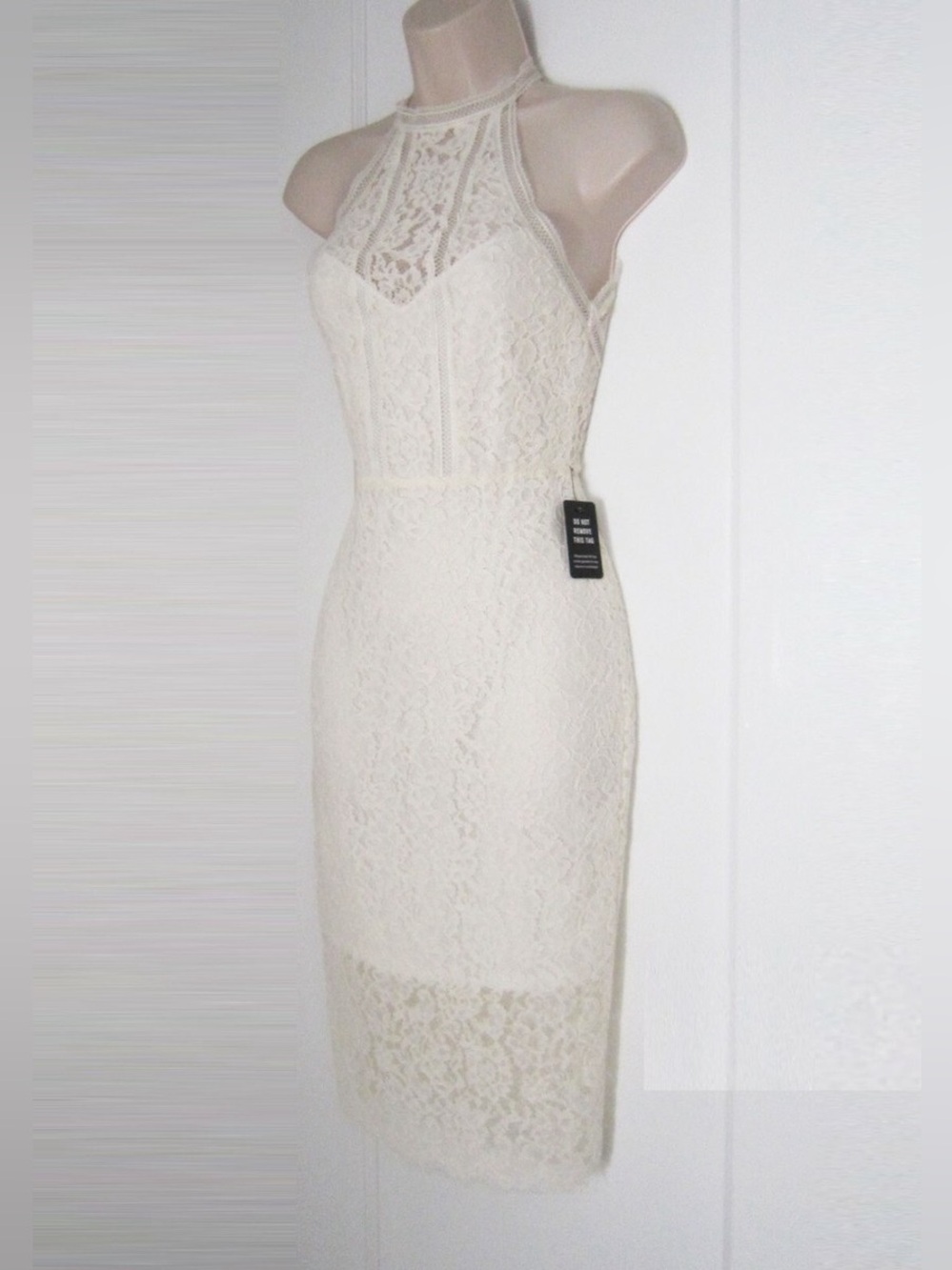 Express Lace Ivory Dress